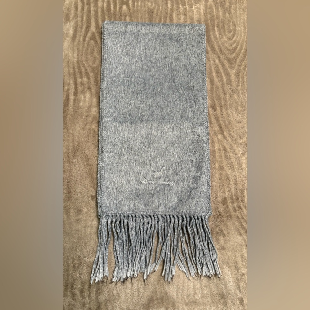 Alpaca Camargo Gray Wool Scarf